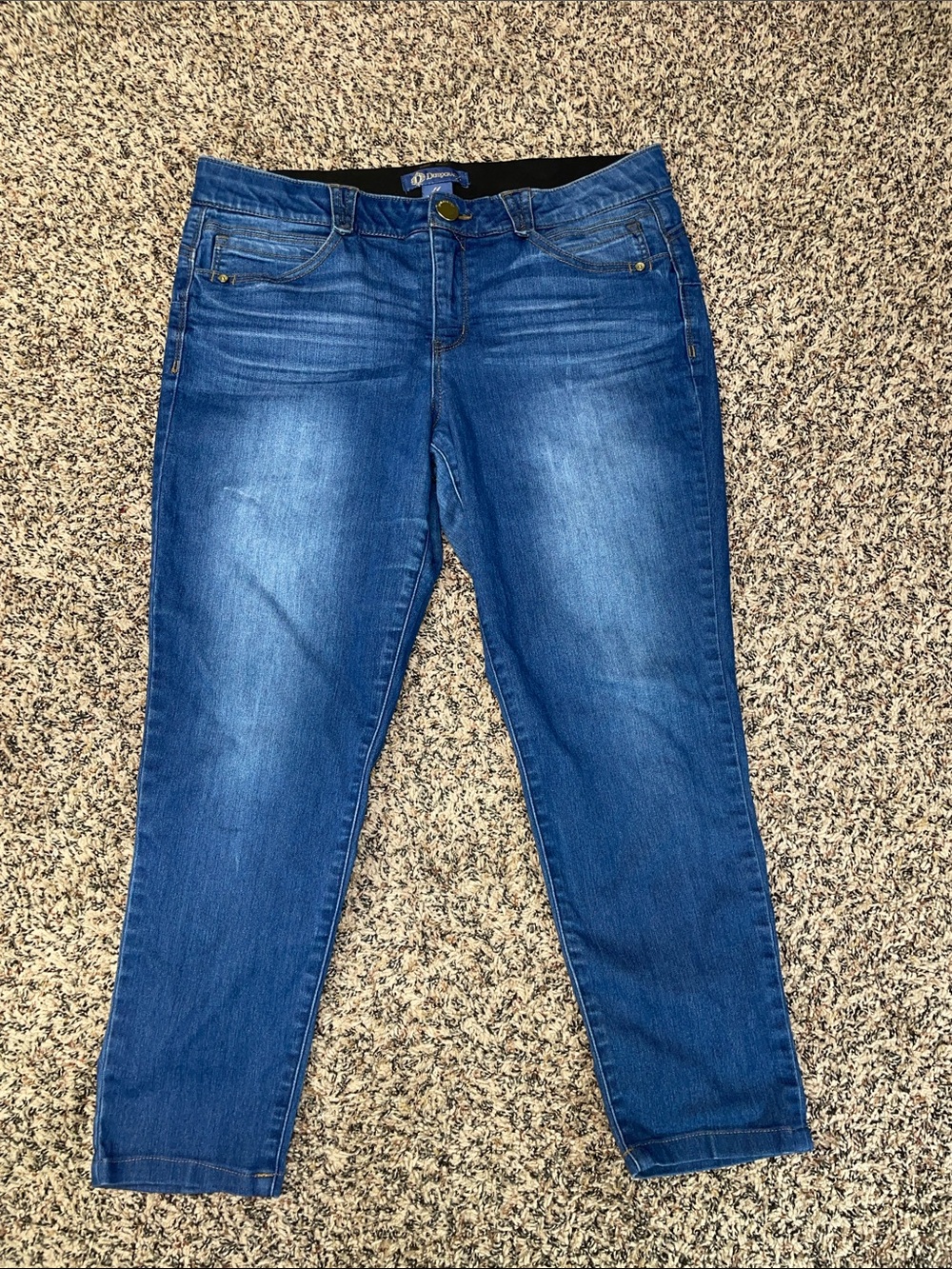 Democracy Ab Solution Women's Ankle Jeans - Medium Blue Wash Sz 14 | GUC